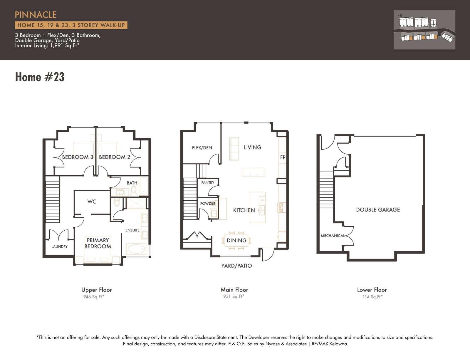 23 2835 Canyon Crest Drive, West Kelowna Tallus Ridge Townhome